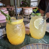 Tropica concoction and mango lemonade   at Wild Food in Barcelona