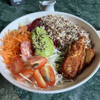 Power Bowl with Crispy Tofu and Truffle Vinaigrette - 8.5/10  at Wild Food in Barcelona