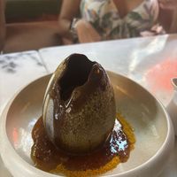 Chocolate egg to share   at Wild Food in Barcelona