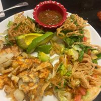 the Vegan Chorizo Tacos!! at The Corner Restaurant in Milford