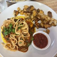 Vegan arepa  at The Corner Restaurant in Milford