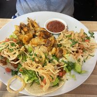 Vegan chorizo tacos  at The Corner Restaurant in Milford