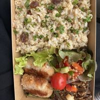 Bento  at Brown Rice Sushi TEC 玄米のおすしテック in Osaka