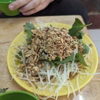 Papaya salad with soy sauce dressing at Onetrip with Local in Hanoi