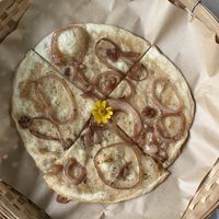 White pizza  at The Green Hut in Phuket