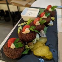 Falafel at Restaurante Puerta del Edén in Cadiz