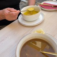 Both delicious soups  at Restaurante Puerta del Edén in Cadiz