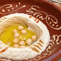 Hummus at Restaurante Puerta del Edén in Cadiz