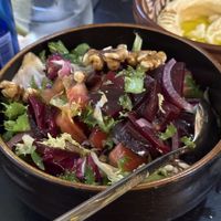 Salad (ask for no  halloumi )  at Restaurante Puerta del Edén in Cadiz