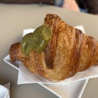 Croissant with pistachio   at Nepá in Milan