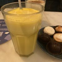 Golden milk   at Nepá in Milan