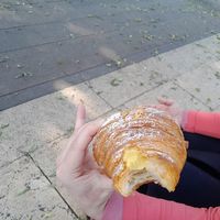 Croissant with creme pasticero. Our big favourite at Nepá in Milan