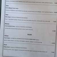 Menu at De Rama Cafe, Bar & Restaurant in Baku