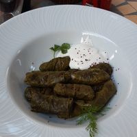 The dolma are delicious, a little bit smaller than I tought at De Rama Cafe, Bar & Restaurant in Baku