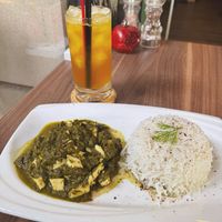 ghormeh sabzi with seitan at De Rama Cafe, Bar & Restaurant in Baku