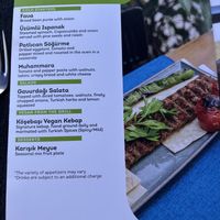 Vegan menu  at Köşebaşı  in Goreme