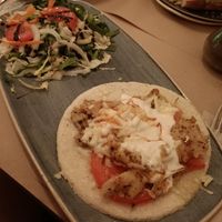 Arepa de heura at Viva Chapata in Madrid