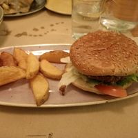 Burger beyond meat at Viva Chapata in Madrid