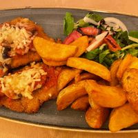 Soyasun with potato wedges  at Viva Chapata in Madrid