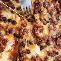 Pizza barbacoa  at Viva Chapata in Madrid