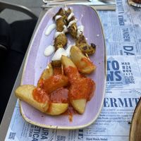 Pintxos morunos  at Viva Chapata in Madrid