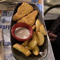 Fish & chips  at Viva Chapata in Madrid