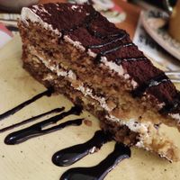 Tarta de tiramisú at Viva Chapata in Madrid