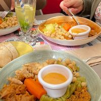 Segundo plato del cocido de menú  at Viva Chapata in Madrid