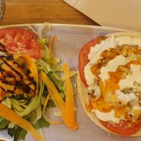 Arepa de heura at Viva Chapata in Madrid