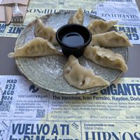 Vegetable gyoza   at Viva Chapata in Madrid