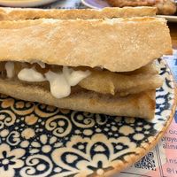 Bocata de calamares  at Viva Chapata in Madrid