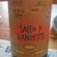 Beer Sacco y Vanzetti at Viva Chapata in Madrid