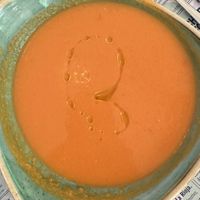 Salmonjero(similar to gazpacho )  at Viva Chapata in Madrid