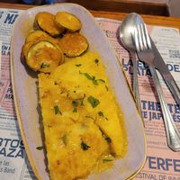 Tortilla en salsa de curry at Viva Chapata in Madrid