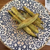 Berenjenas en tempura  at Viva Chapata in Madrid