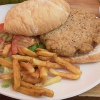 Vegan Hamburger at Viva Chapata in Madrid