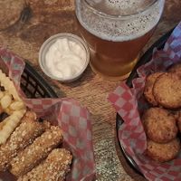 Falafel at Buller Brewing Palermo in Buenos Aires