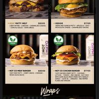 Part of the menu  at Buller Brewing Palermo in Buenos Aires