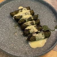 Dolmades w/lemon olive oil sauce at Nisi Greek Taverna in Schererville
