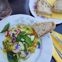 Veganes Omelett at By Maida in Graz