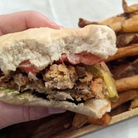 Shitake mushroom burger #Veganuary at Essence Vegan and Vegetarian - Maybe closed in Pittsburgh