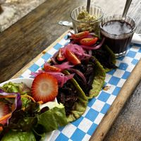 Mushroom tacos  at Pak'al Fresh in Valladolid