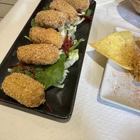 Vegan GF croquettas   at Artemisa Sol in Madrid
