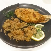 Canoas toscanas de berenjenas rellenas de pisto y gratinadas con mozzarella vegana at Artemisa Sol in Madrid