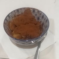 Pastel de natillas, soja y cacao at Artemisa Sol in Madrid