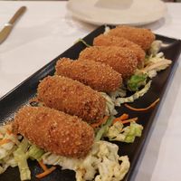 Starter / Bland croquettes at Artemisa Sol in Madrid