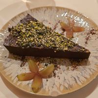 Vegan chocolate tarta at Artemisa Sol in Madrid