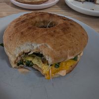 Houseplant vegan breakfast sandwich at Hook and Press in Santa Barbara