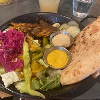 Vegan shawarma (didn’t realise I’d have to assemble it myself!) at Bill's in Brighton
