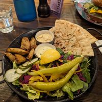 Vegan shawarma at Bill's in Farnham